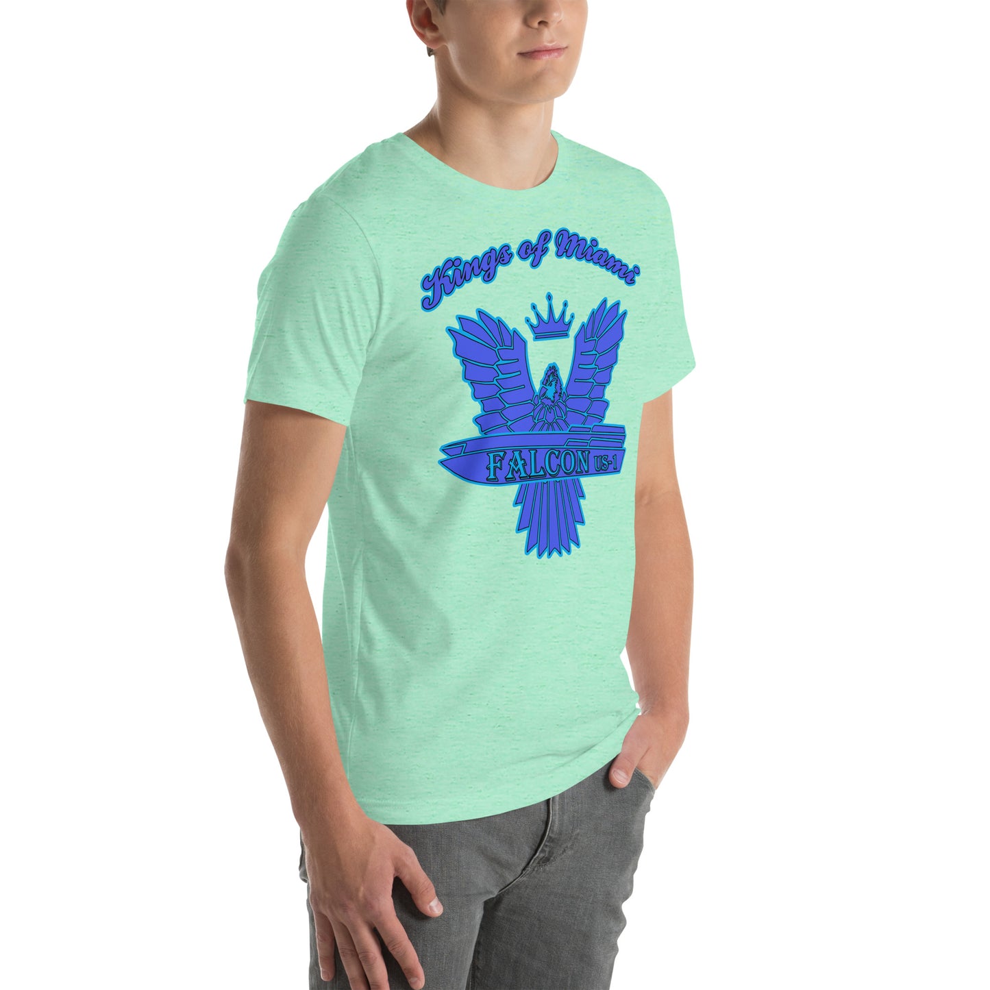 t-shirt Kings of Miami-Blue Falcon Logo