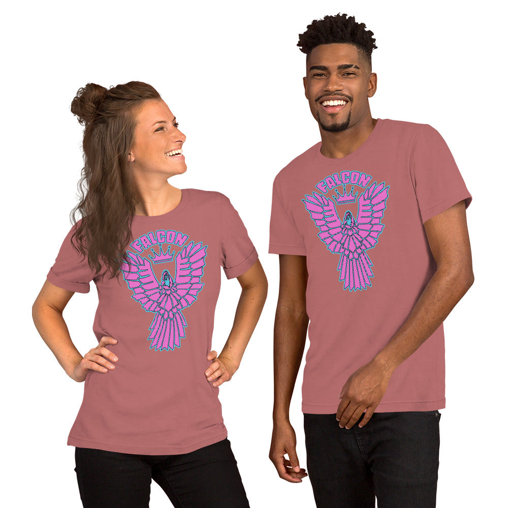 Classic t-shirt - Falcon Retro Pink Logo