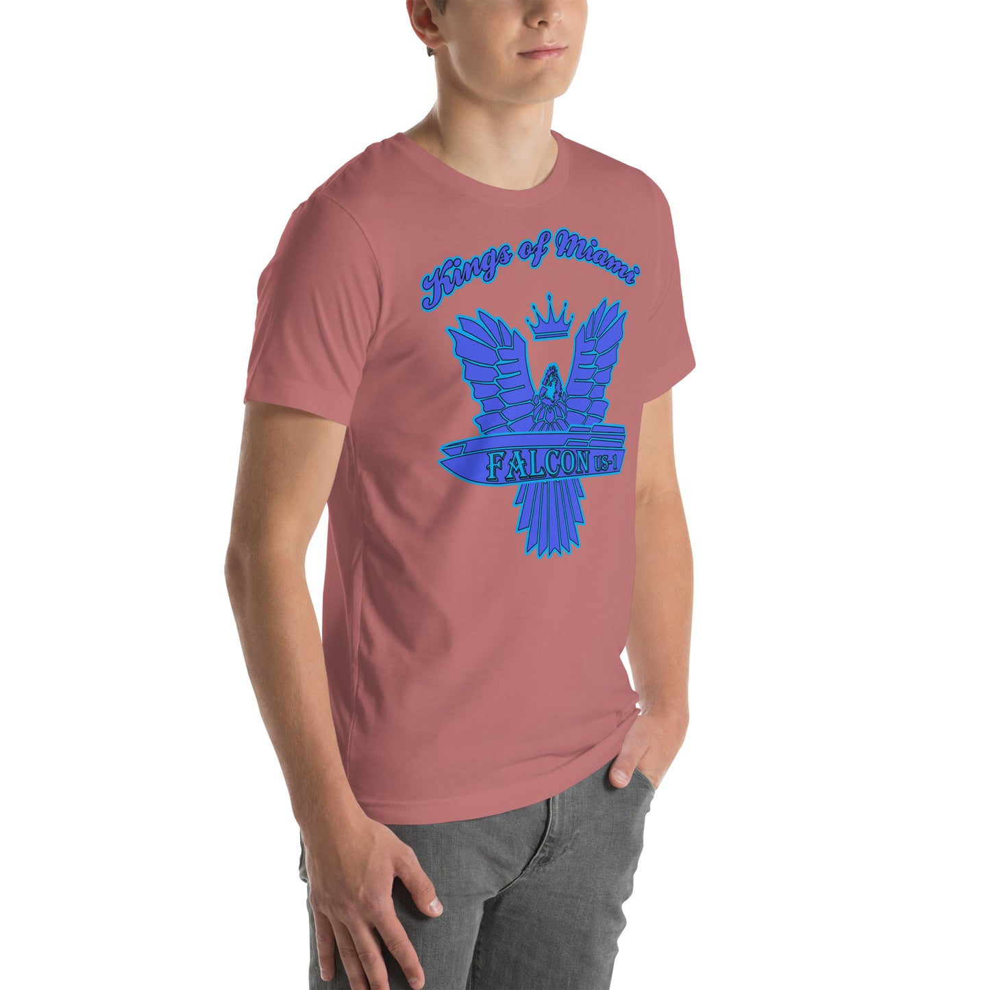 t-shirt Kings of Miami-Blue Falcon Logo