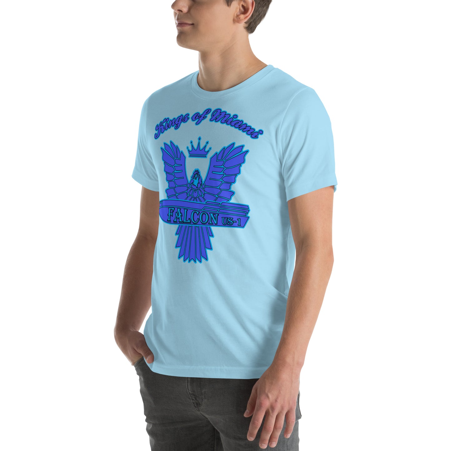 t-shirt Kings of Miami-Blue Falcon Logo