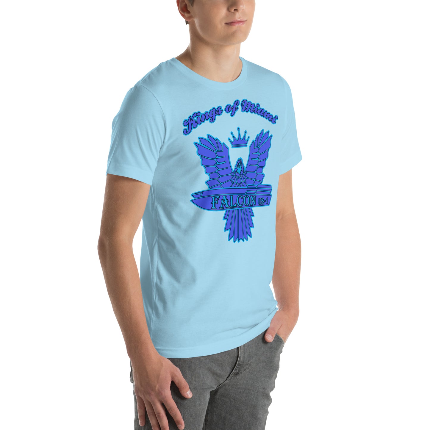 t-shirt Kings of Miami-Blue Falcon Logo