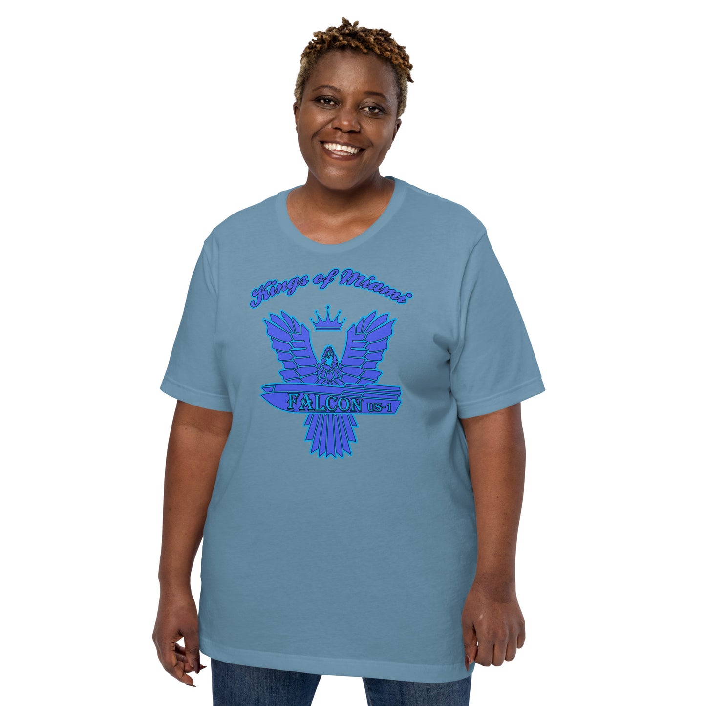 t-shirt Kings of Miami-Blue Falcon Logo