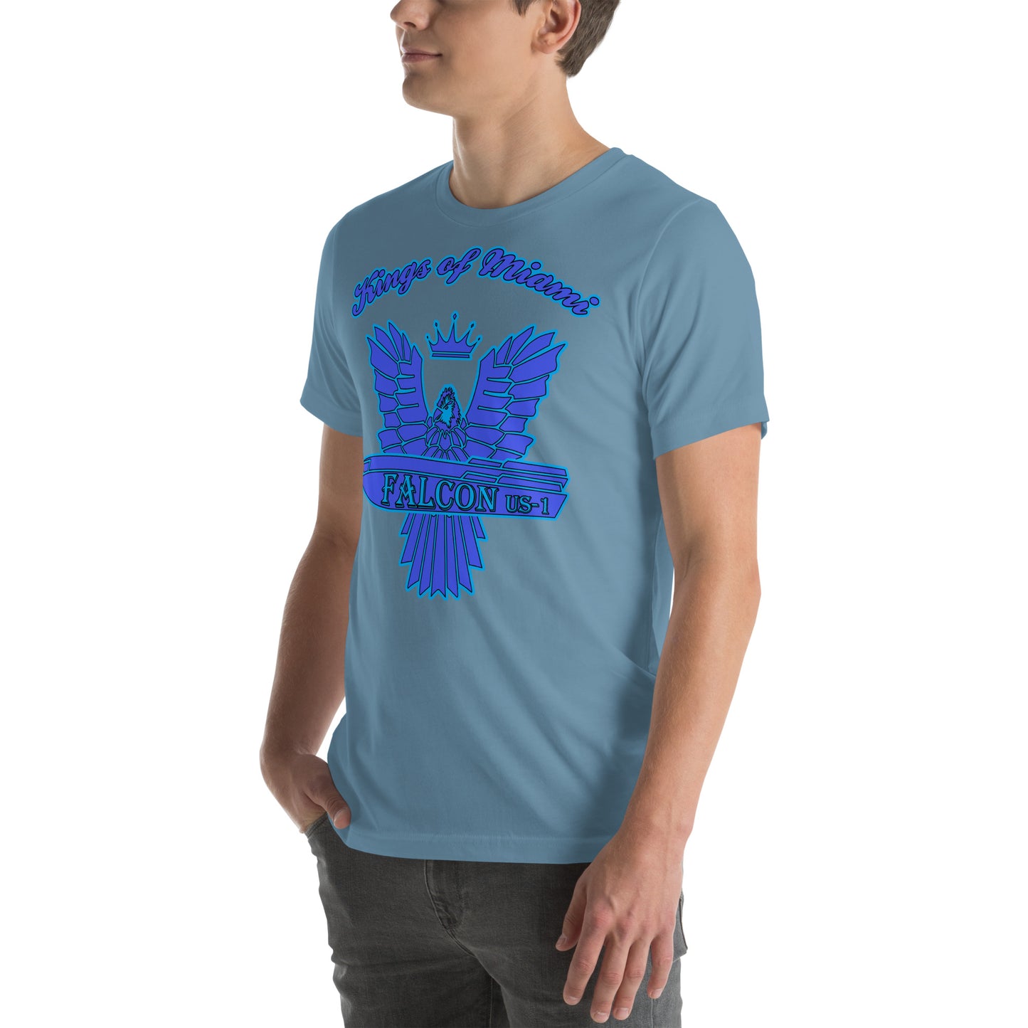 t-shirt Kings of Miami-Blue Falcon Logo