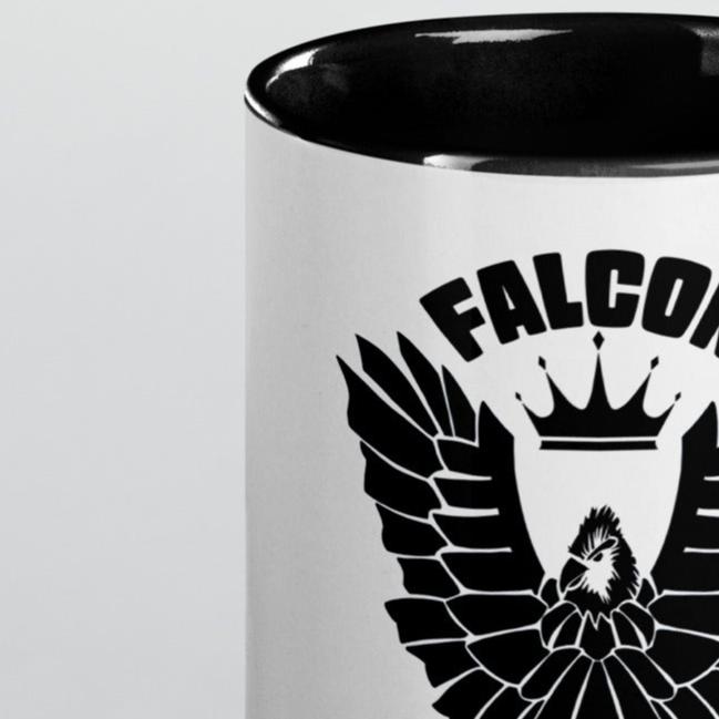 Mug with Color Inside - Falcon Black Logo