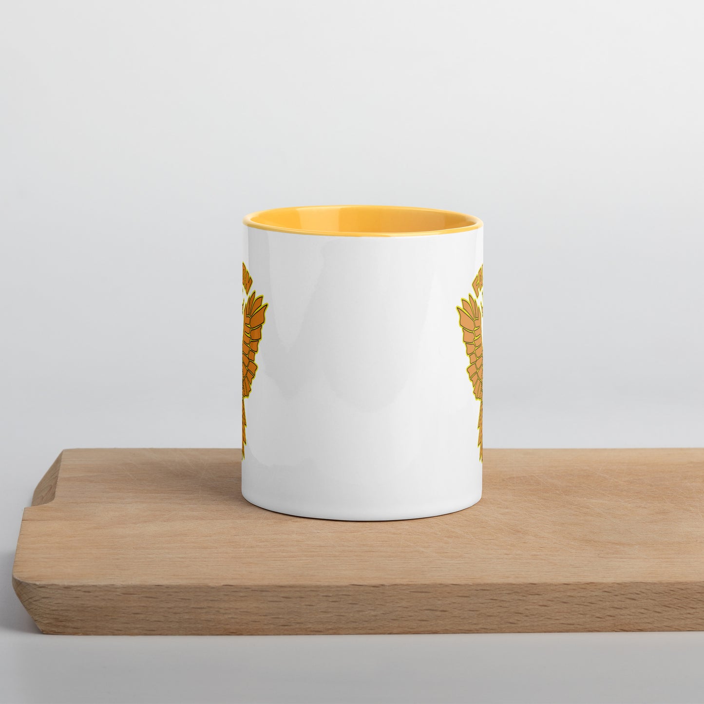 Falcon Logo Mug with Color Inside - Gold