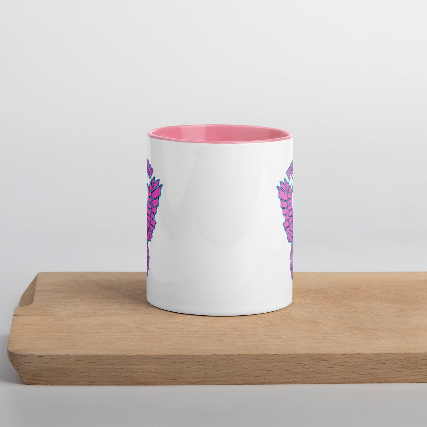 Falcon Logo Mug with Color Inside - Pink