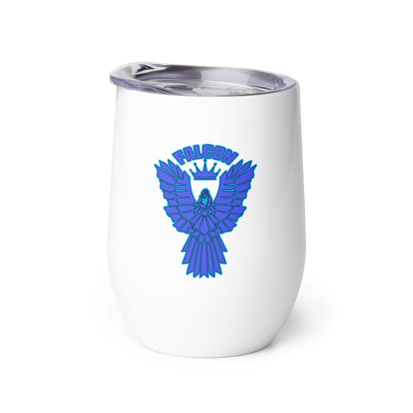 Falcon Logo Wine tumbler - Blue
