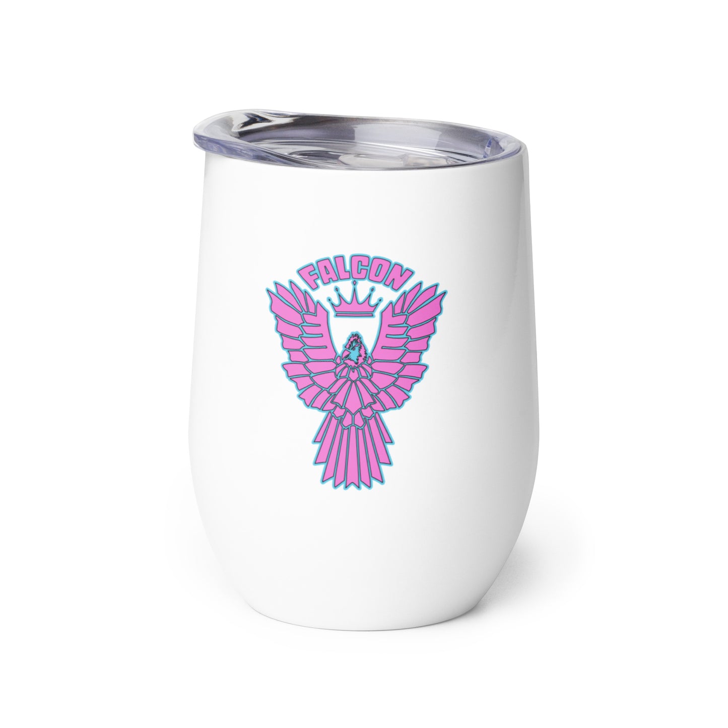 Falcon Logo Wine tumbler - Retro Pink