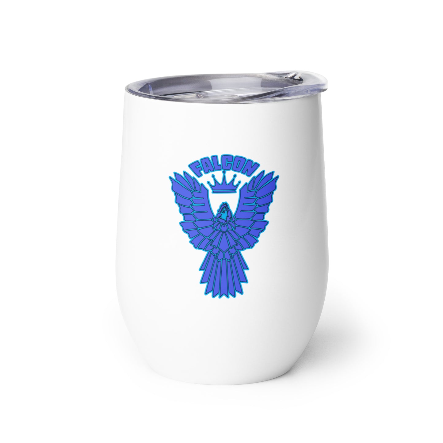 Falcon Logo Wine tumbler - Blue