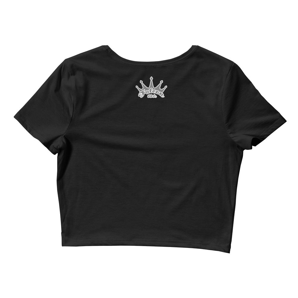 Women’s Crop Tee - Falcon Gray Logo