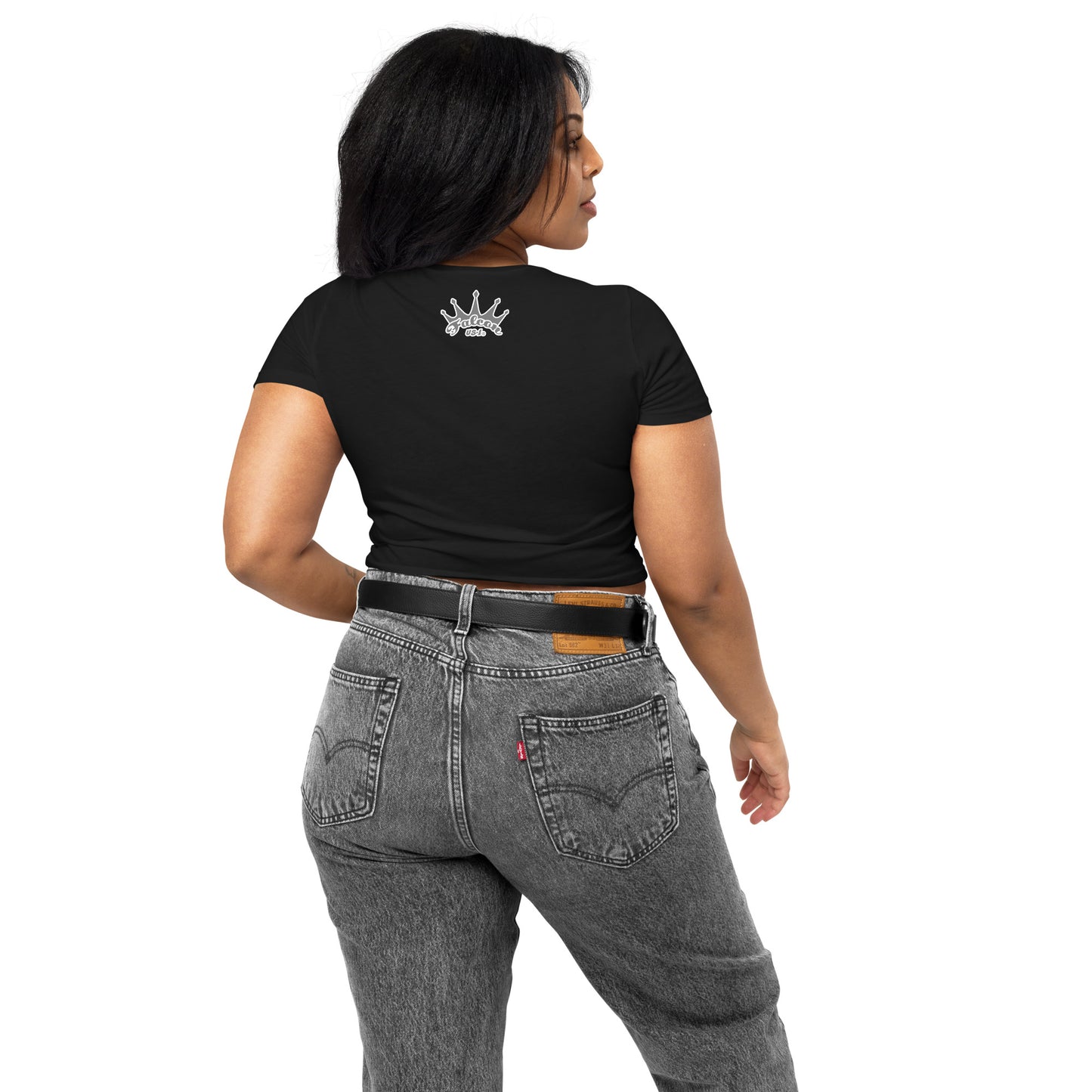 Women’s Crop Tee - Falcon Gray Logo