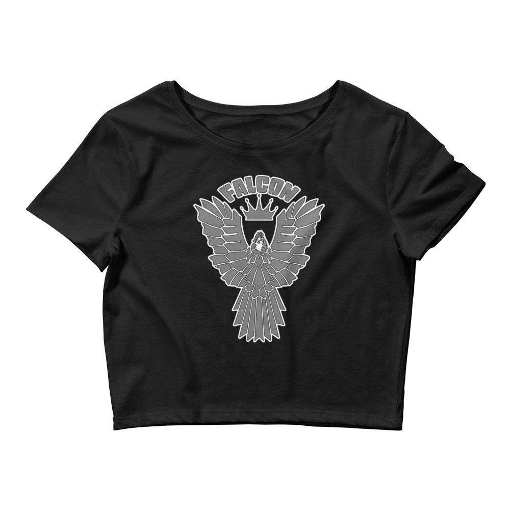 Women’s Crop Tee - Falcon Gray Logo