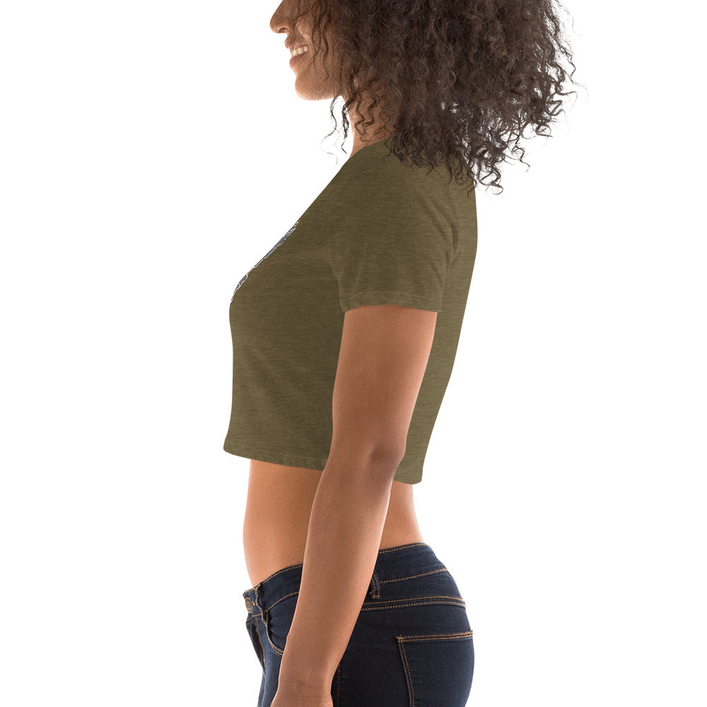 Women’s Crop Tee - Falcon Gray Logo