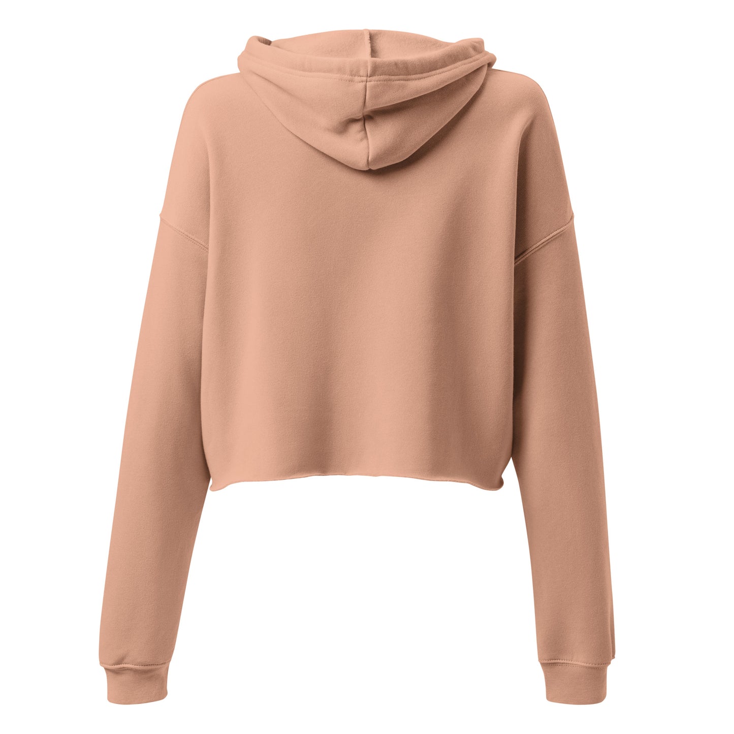 Crop Hoodie - Pink Retro Sunburst Logo