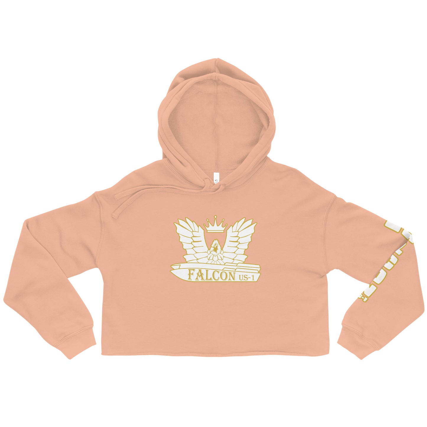 Crop Hoodie - Falcon White Logo