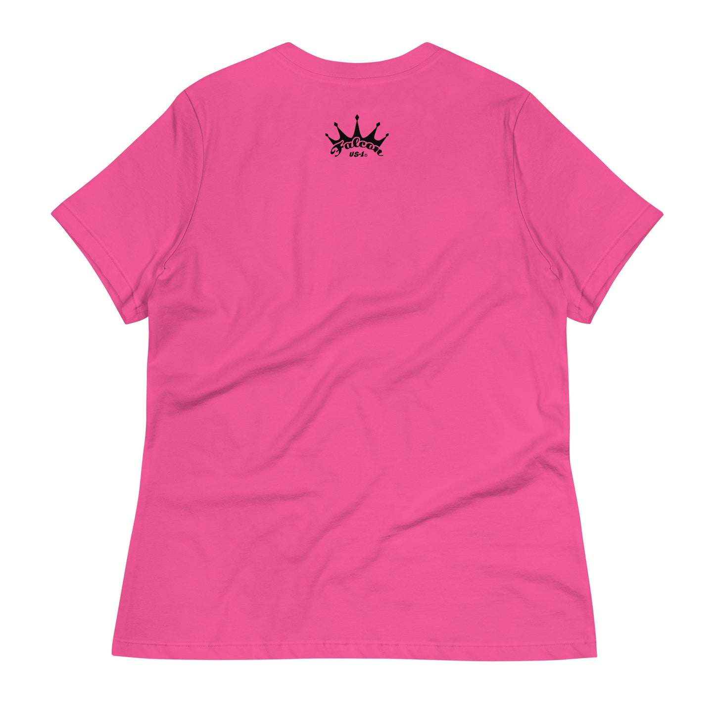Women's Relaxed T-Shirt- Black Falcon Logo