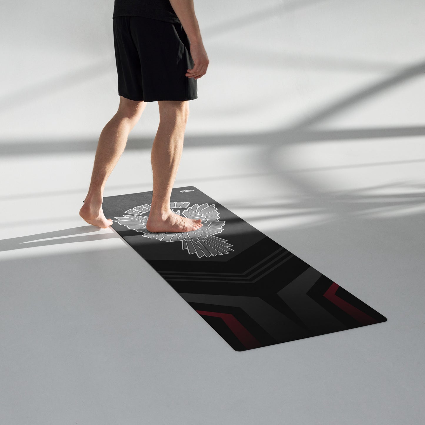 Yoga mat- Gray Falcon Logo