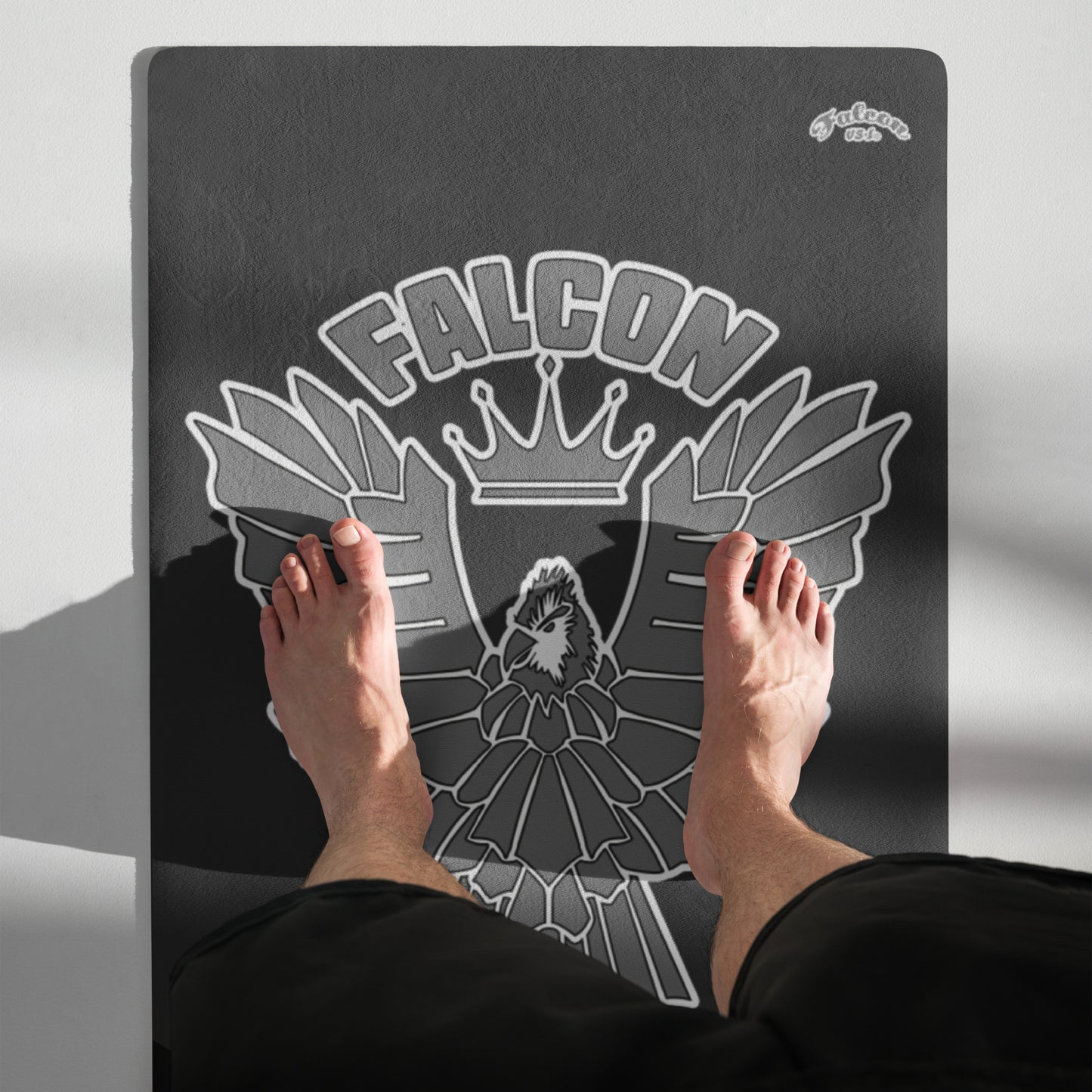 Yoga mat- Gray Falcon Logo