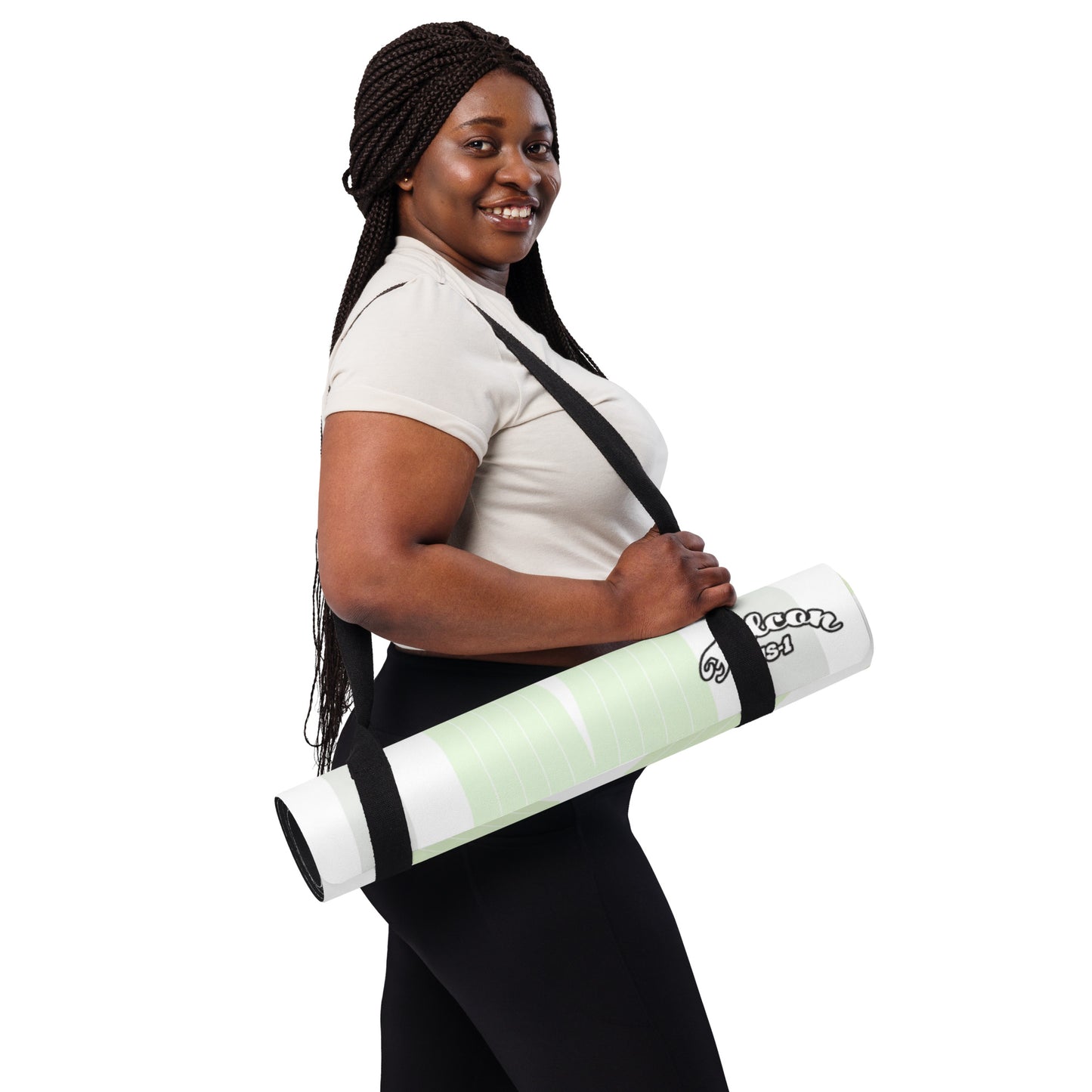 Yoga mat- White Falcon Logo