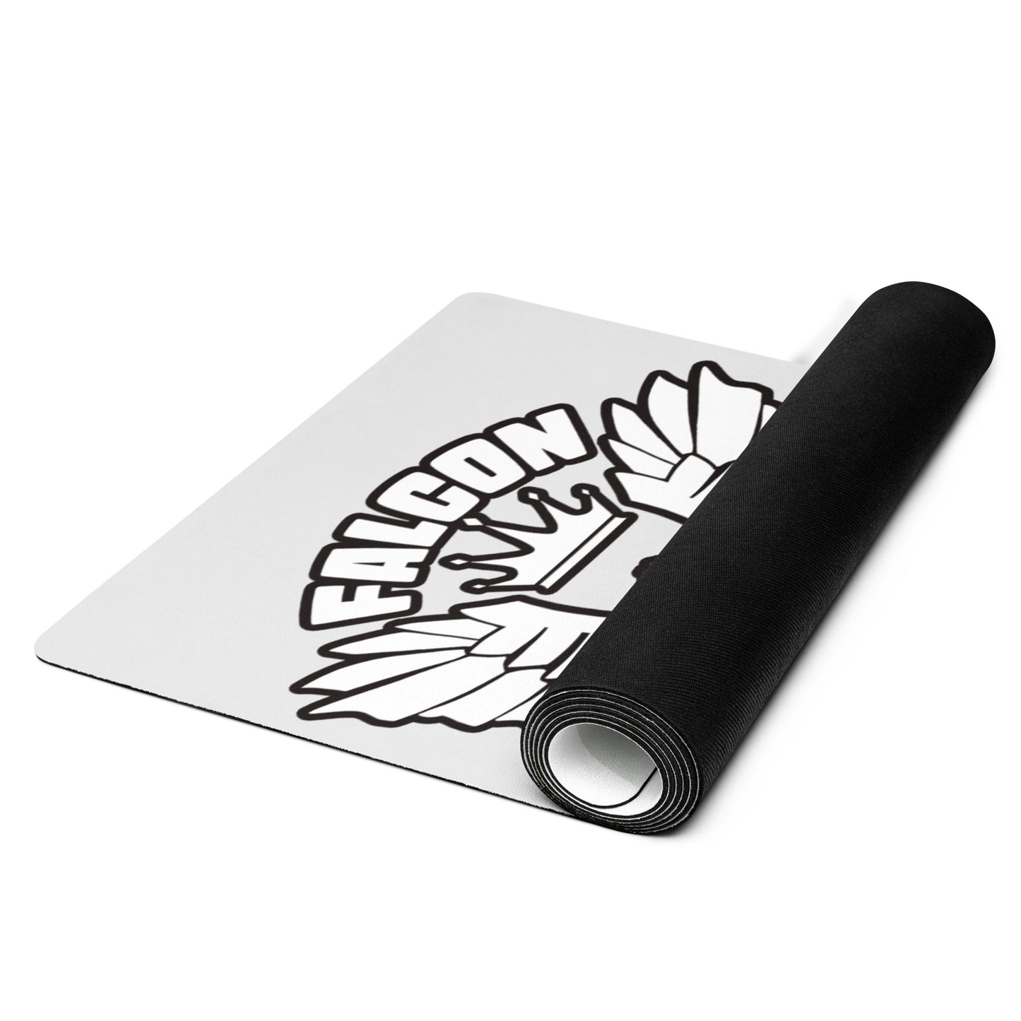Yoga mat- White Falcon Logo