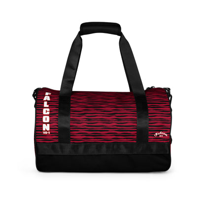 gym bag- White\Red Falcon Logo-Black\Red bag