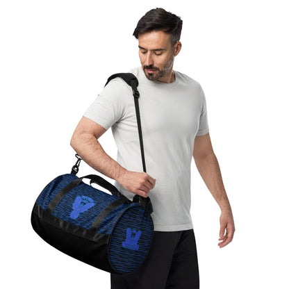 gym bag- Blue Falcon Logo- Blue\Black bag