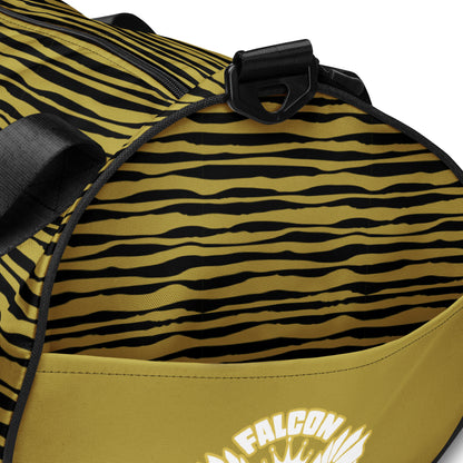gym bag- White\Gold Falcon Logo-Black\Gold bag