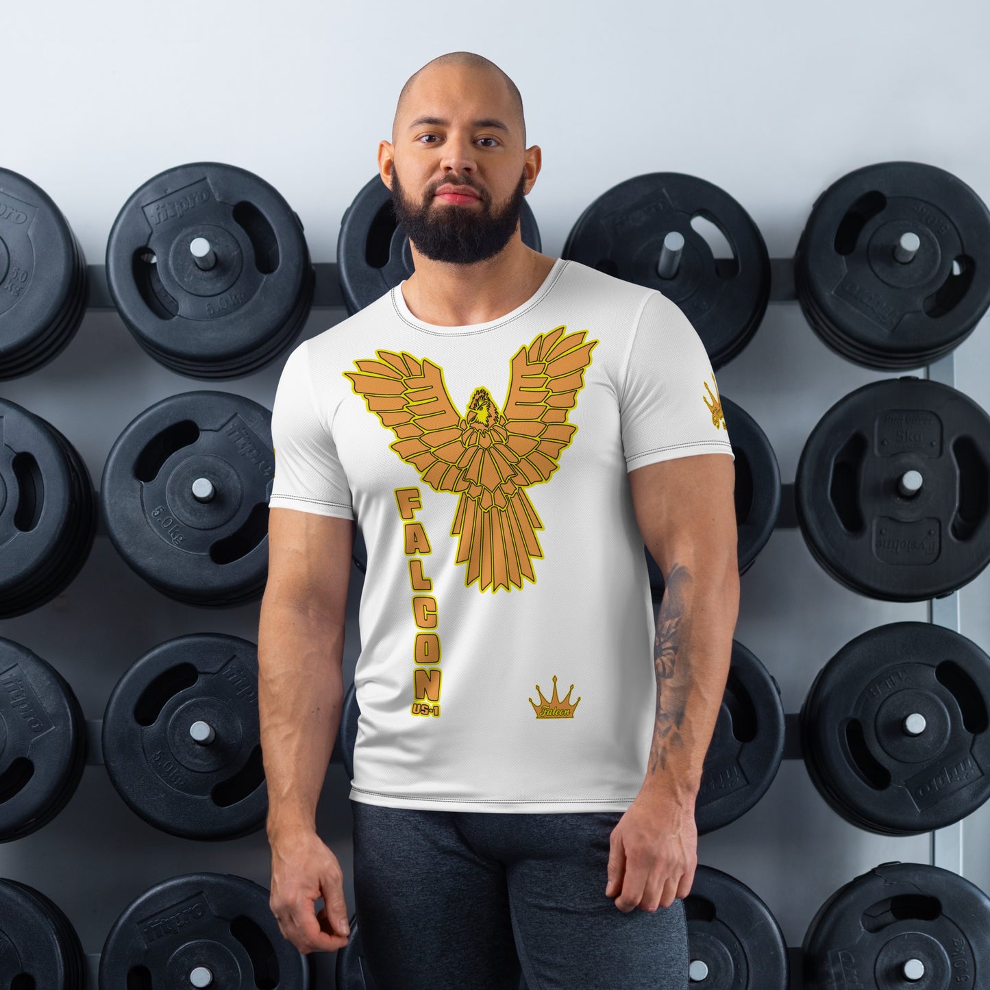 Men's Athletic T-shirt - FALCON US-1 Gold Logo