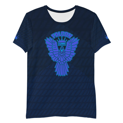Men's Athletic T-shirt - FALCON US-1 White Logo - Blue