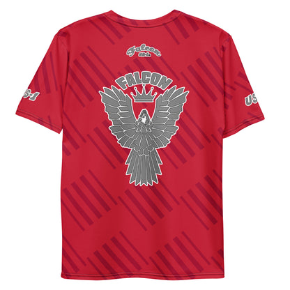 Men's t-shirt -Kings of Miami Grey Falcon Logo(Premium knit mid-weight jersey, runs Long)