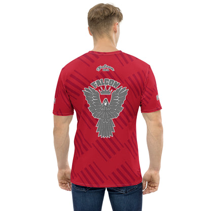 Men's t-shirt -Kings of Miami Grey Falcon Logo(Premium knit mid-weight jersey, runs Long)