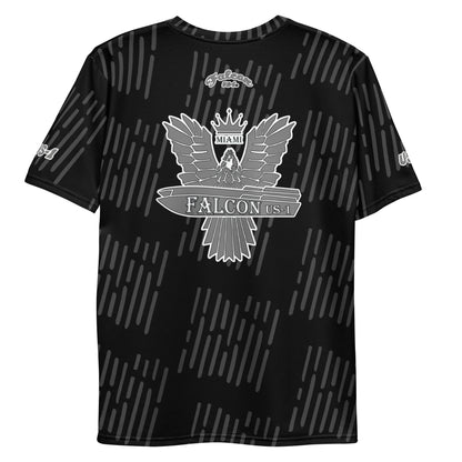 Men's t-shirt - Grey Falcon Logo (Premium knit mid-weight jersey, runs Long)
