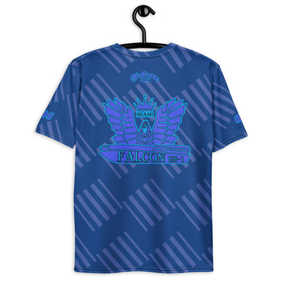 Crew Neck Air Dry Men's t-shirt - Blue Falcon Logo