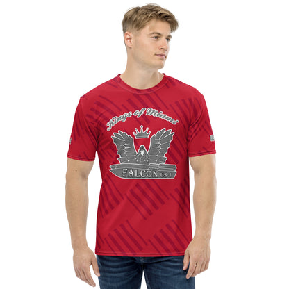 Men's t-shirt -Kings of Miami Grey Falcon Logo(Premium knit mid-weight jersey, runs Long)