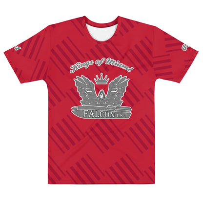 Men's t-shirt -Kings of Miami Grey Falcon Logo(Premium knit mid-weight jersey, runs Long)