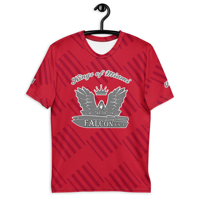 Men's t-shirt -Kings of Miami Grey Falcon Logo(Premium knit mid-weight jersey, runs Long)