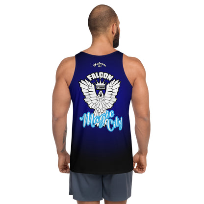 Unisex Tank Top- White Falcon Logo- Magic City Edition
