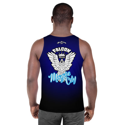 Unisex Tank Top- White Falcon Logo- Magic City Edition