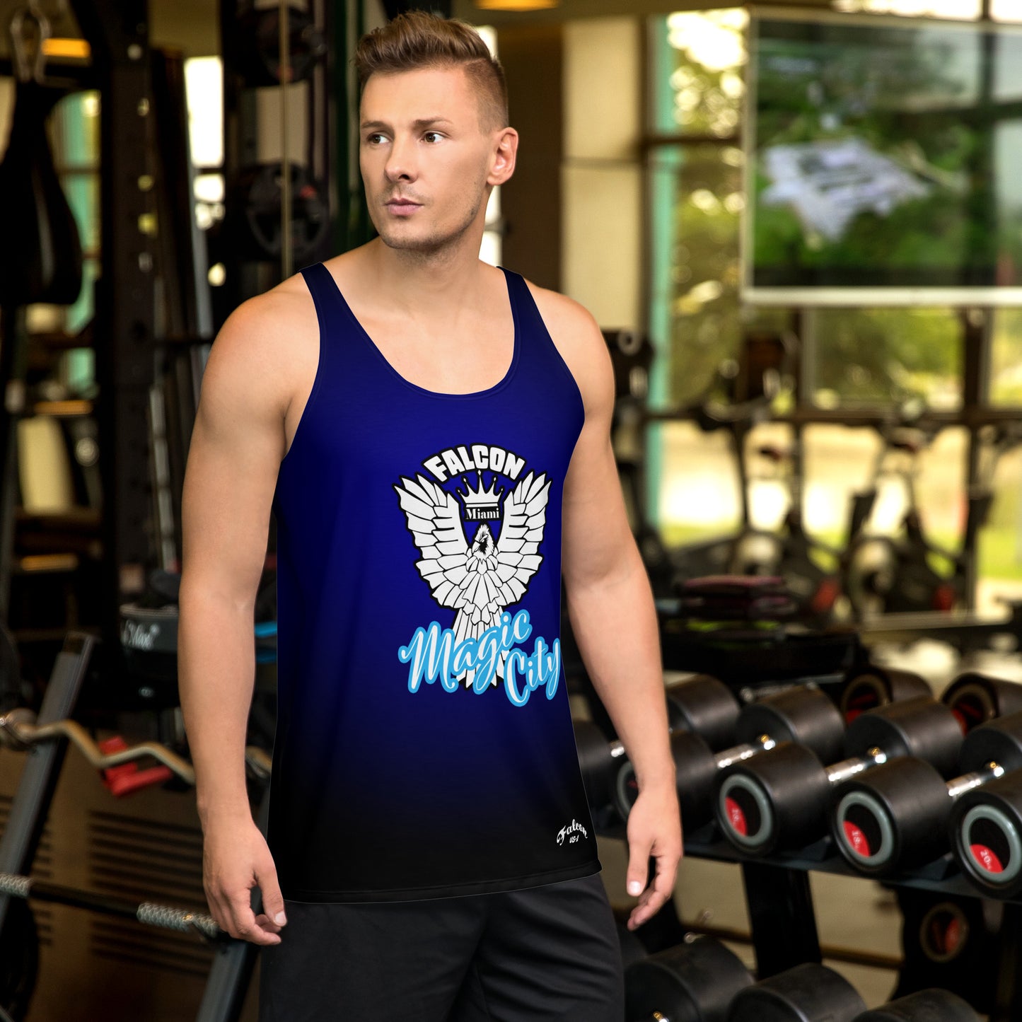 Unisex Tank Top- White Falcon Logo- Magic City Edition