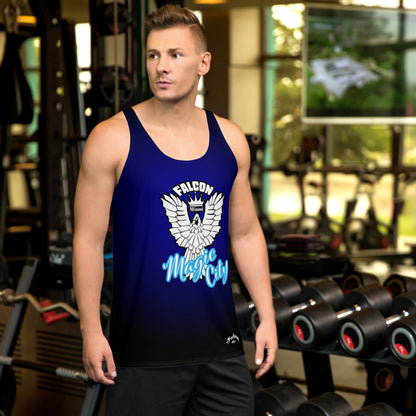 Unisex Tank Top- White Falcon Logo- Magic City Edition