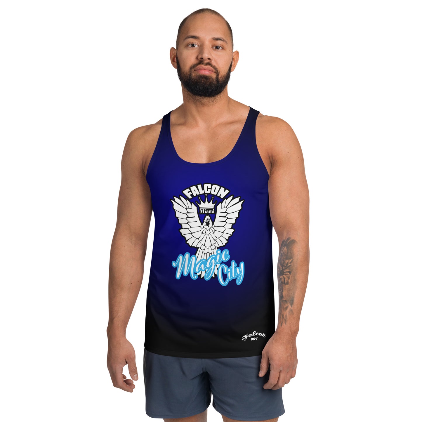 Unisex Tank Top- White Falcon Logo- Magic City Edition