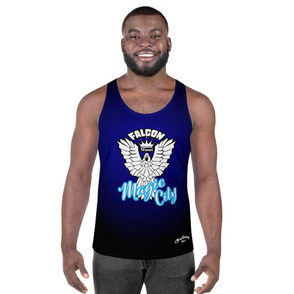 Unisex Tank Top- White Falcon Logo- Magic City Edition