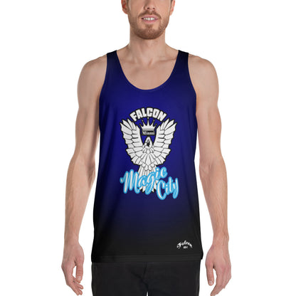 Unisex Tank Top- White Falcon Logo- Magic City Edition