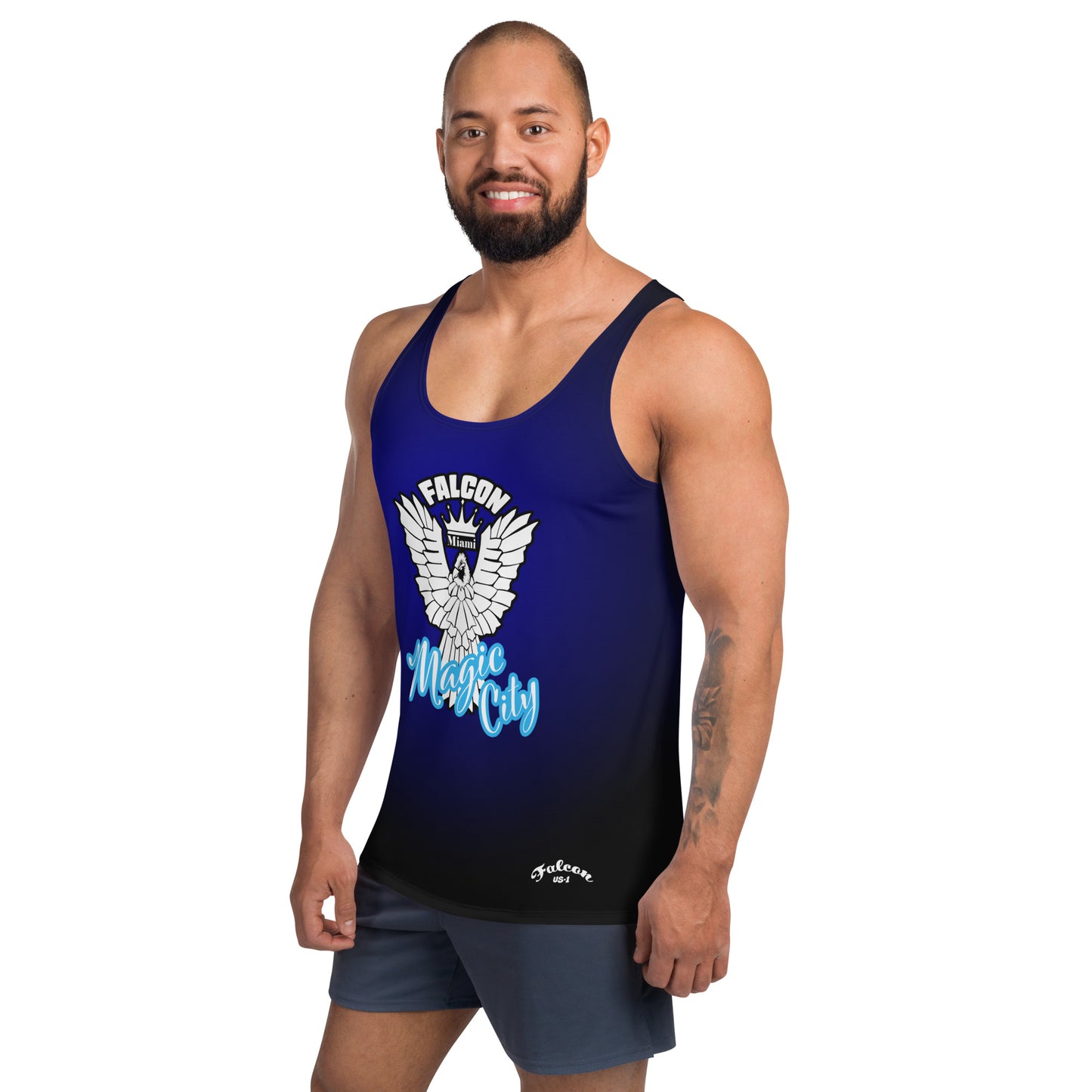 Unisex Tank Top- White Falcon Logo- Magic City Edition