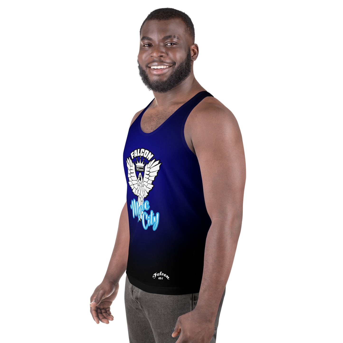 Unisex Tank Top- White Falcon Logo- Magic City Edition