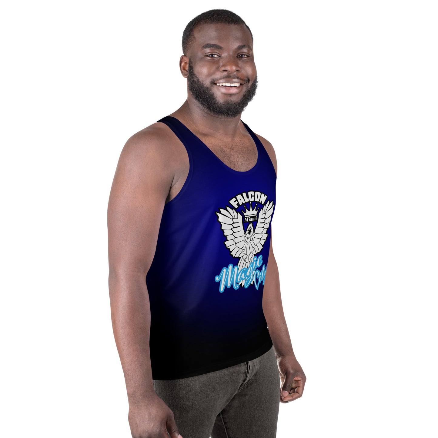 Unisex Tank Top- White Falcon Logo- Magic City Edition