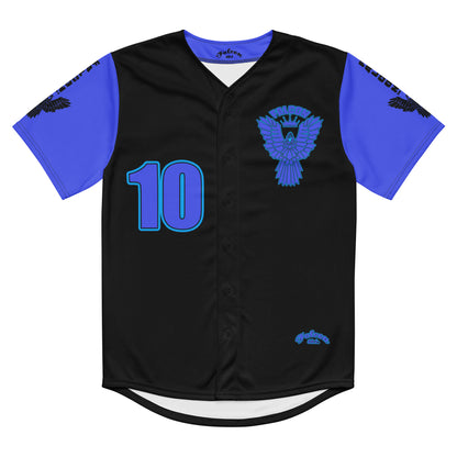 Recycled baseball jersey- Blue\Teal Falcon US-1 Logo
