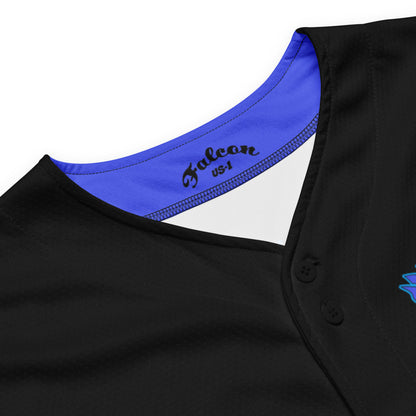 Recycled baseball jersey- Blue\Teal Falcon US-1 Logo