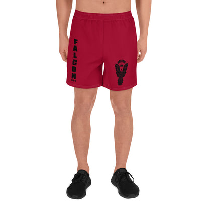 Athletic Long Shorts - FALCON US-1 Black logo - Red