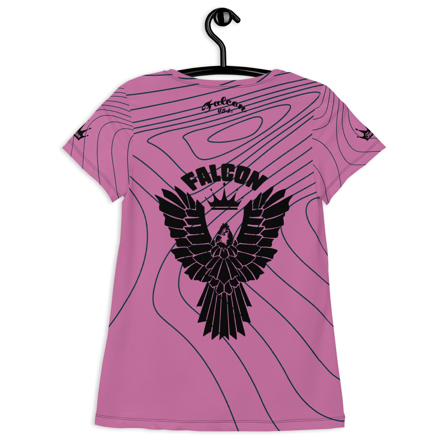 Women's Athletic T-shirt - Retro Pink Logo